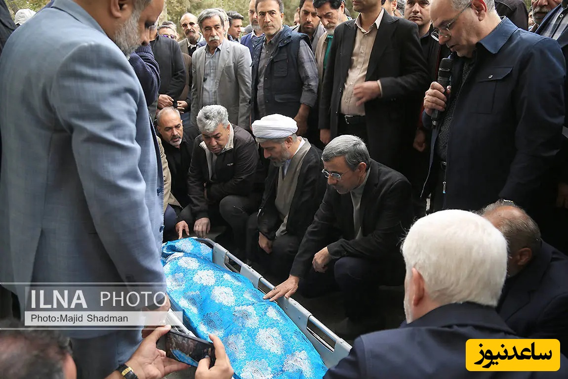 تشیع جنازه خواهر احمدی نژاد 