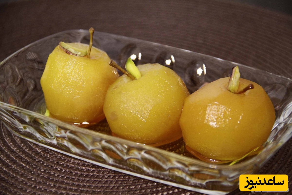 طرز تهیه مربای سیب گلاب درسته که زیبایی سفره شما رو چندین برابر میکنه+ عکس