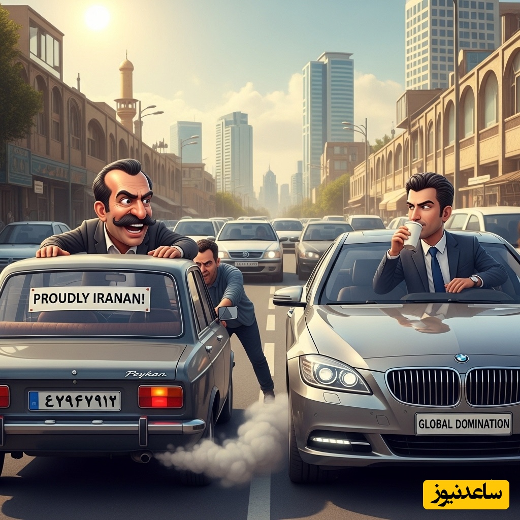 (ویدئو) کل کل بامزه برندهای مختلف ماشین تو پارکینگ؛ گیس و گیس‌کشی بنز و BMW، اشک تمساح تویوتا و لات‌بازی پژو پارس / عاشق نیسان شدم!😂