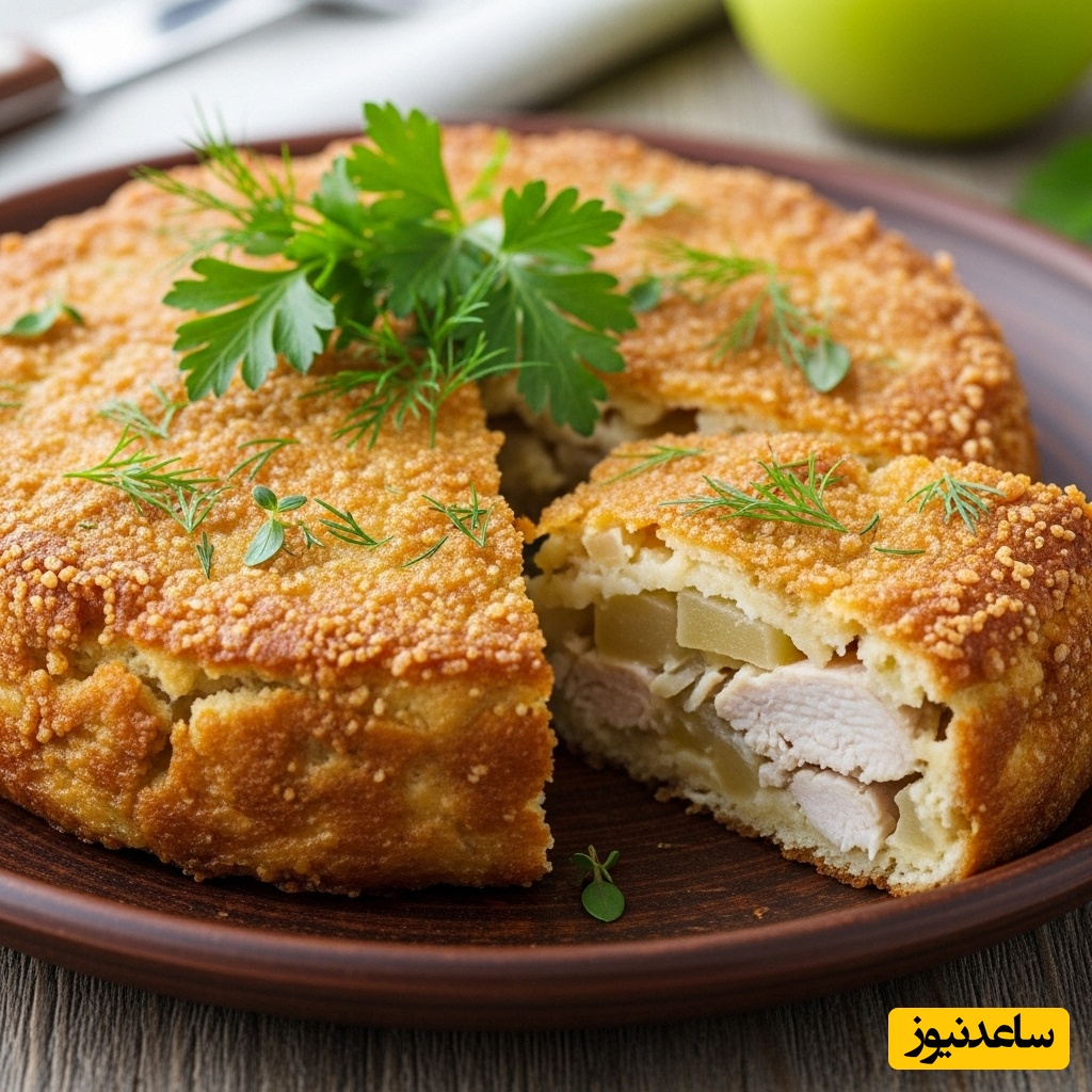 مواد لازم برای کوکوی مرغ و سیب