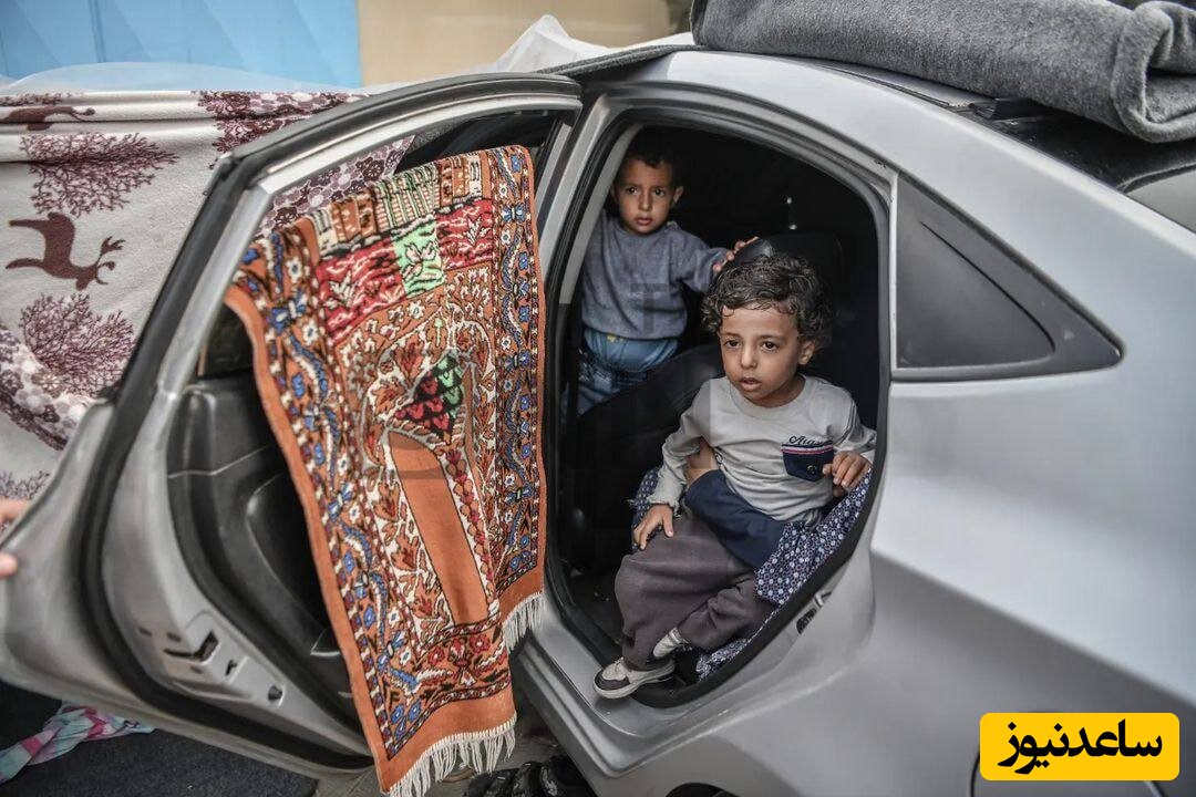 تصاویری دردناک از زندگی ماشینی مردم غزه بعد از آوار شدن خانه ها
