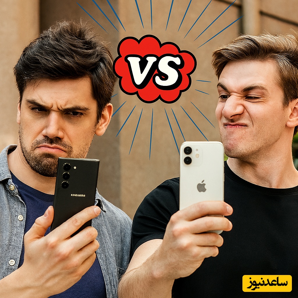 (ویدئو) کل کل برندهای موبایل به سبک آفریقا اوشاخلاری! / وقتی سامسونگ با یه پُرس جوجه، آیفون رو مات میکنه😂