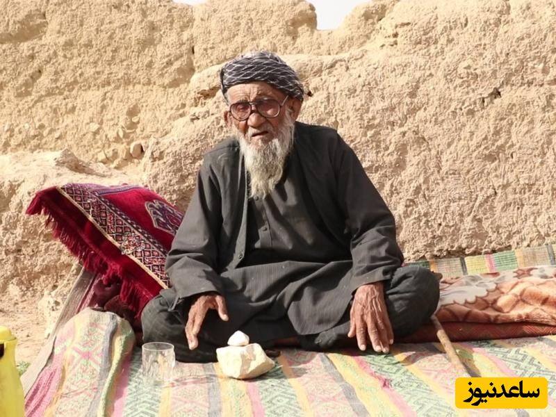 پیرمرد 94 ساله ای که 70 سال است هر روز یک کیلو سنگ میخورد!+ویدیو/ سالمترین بدن رو هم داره