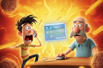 تفاوت درک دنیای دیجیتال بین دو نسل؛ این ویدئو دقیقاً وضعیت خونه‌های ماست تو این چند روز!/ امیدوارم این لحظاتو تجربه نکرده باشید😅