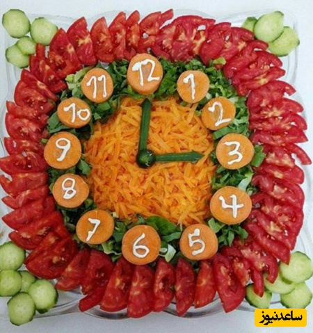 خلاقیت استادانه مادر نمونه در تزئین بشقاب سالاد دخترش با طرحی از «جودی اَبوت و بابا لنگ دراز»؛ دستت طلا مامان خانوم😍+عکس