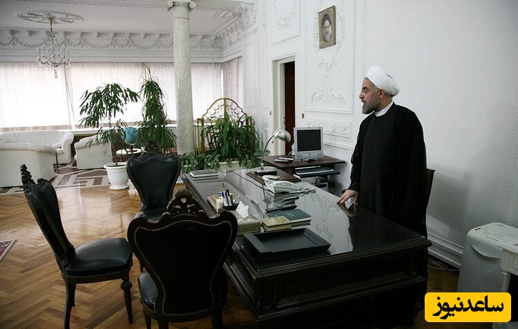 (عکس) تصویر پس زمینه جالب کامپیوتر حسن روحانی، رئیس جمهور سابق