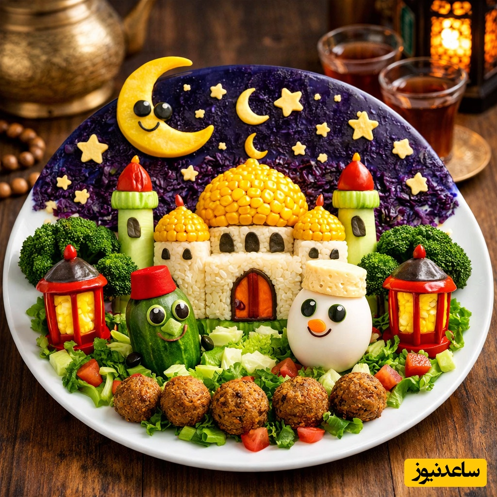 تزئین سالاد