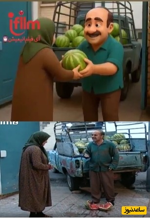 سکانس بمب خنده سریال خانه به دوش در دنیای کارتون؛ عشق به همسر با آقا ماشالا را یاد بگیرید / حمید لولایی: ممکنه کلاه بردارن از سرمون ولی کلاه نمیذارن 😂+ ویدئو