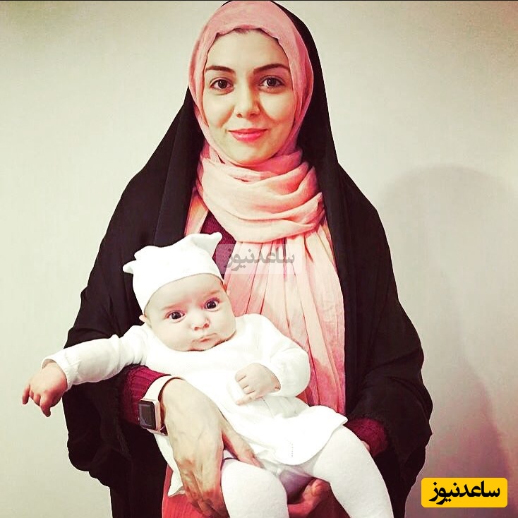 آزاده نامداری و دخترش گندم