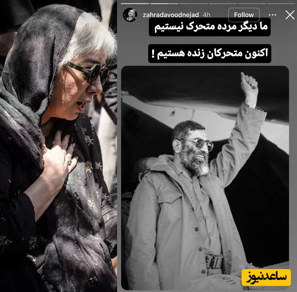 ببینید| واکنش تأمل‌برانگیز زهرا داودنژاد پس از حملات شدید به‌دلیل حمایت از رهبر شهید، در فضای مجازی دست‌به‌دست می‌شود+عکس
