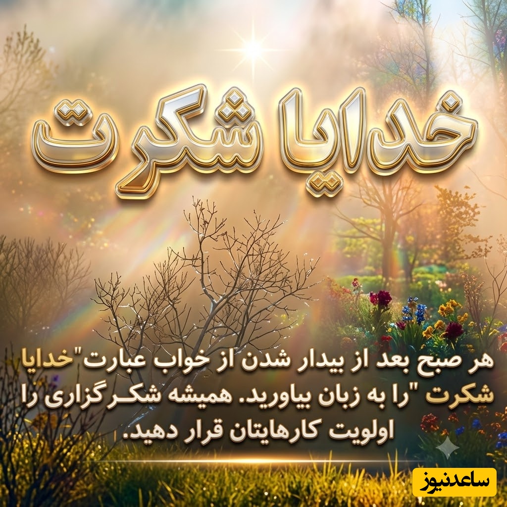 شکرگزاری صبحگاهی/ چقدر بخشنده‌ای ای پروردگارِ من، که هر صبح فرصتی دوباره برای جبران، برای بخشیدن و برای عاشق‌تر شدن به ما هدیه می‌دهی/ شکرگزاری امروز 19 خرداد 1405 + ویدئو