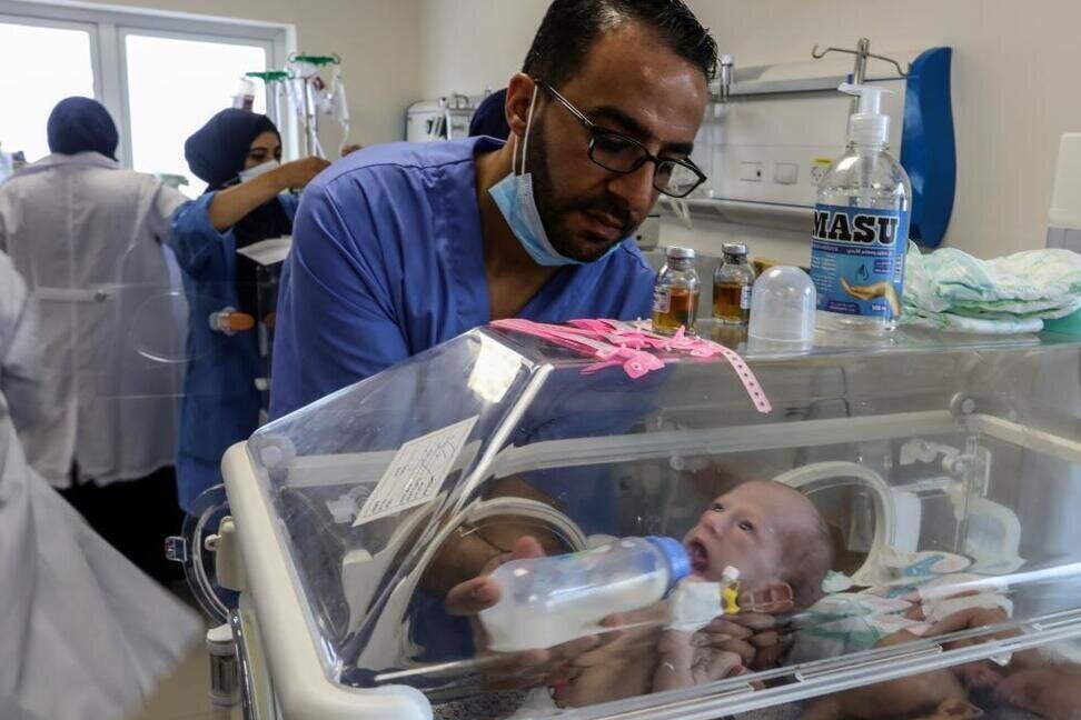 این 31 نوزاد نارس به جنوب غزه منتقل شدند+عکس