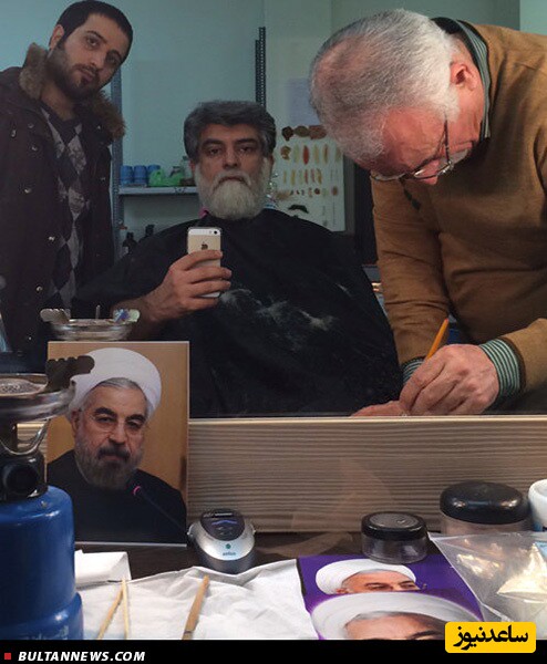 حسن روحانی پس از دیدن گریم فوقالعاده برادر مهدی پاکدل در نقش وی: بسیار خوبه و خیلی شبیه من شده+عکس