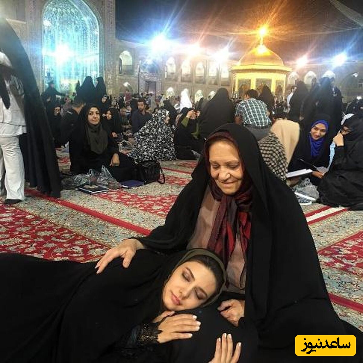 بازیگران در حرم امام رضا