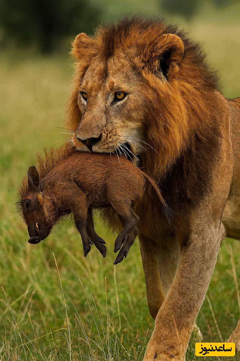 (ویدئو) نگاهی به نبرد نفس‌گیر مرگ و زندگی شیر و گراز در دشت‌های آفریقا برای بقا؛ مستند حیات وحش واقعی اینه، بیچاره گراز مادر!