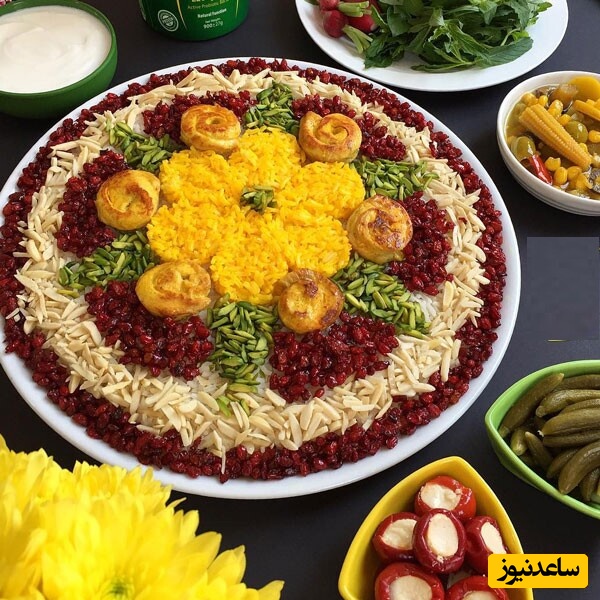 10 ایده خلاقانه برای تزیین خوش‌رنگ و لعاب پلوی ایرانی مخصوص مهمانی و دورهمی های دوستانه