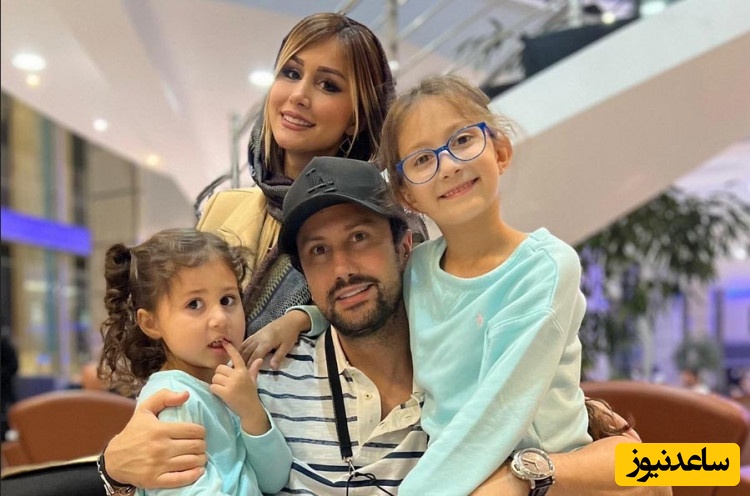 لحظه های ناب مادر دختری سپیده بزمی پور همسر شاهرخ استخری با دوتا دختراش