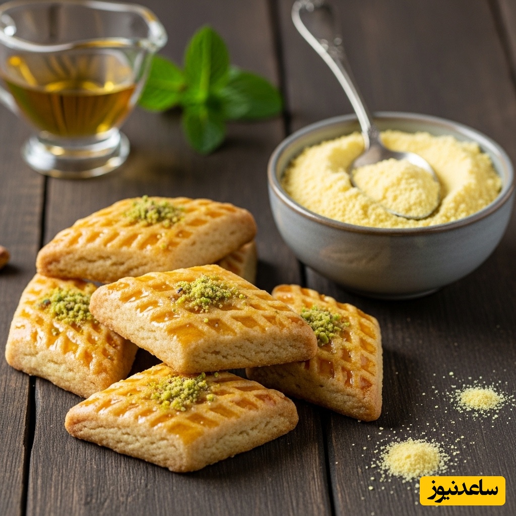 طرز تهیه شکر پاره با آرد ذرت؛ شیرینی لطیف و اصیل ترکیه‌ای + فیلم آموزشی