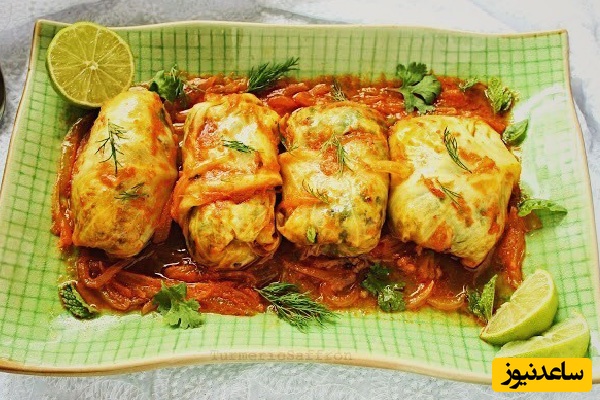 طرز تهیه دلمه کلم برگ تبریزی