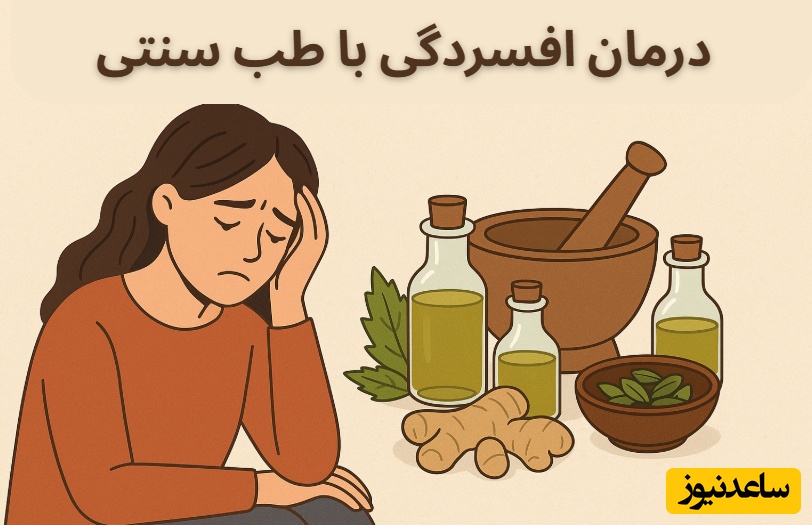 درمان افسردگی با طب سنتی؛ از اصلاح مزاج تا گیاهان دارویی نشاط‌آور