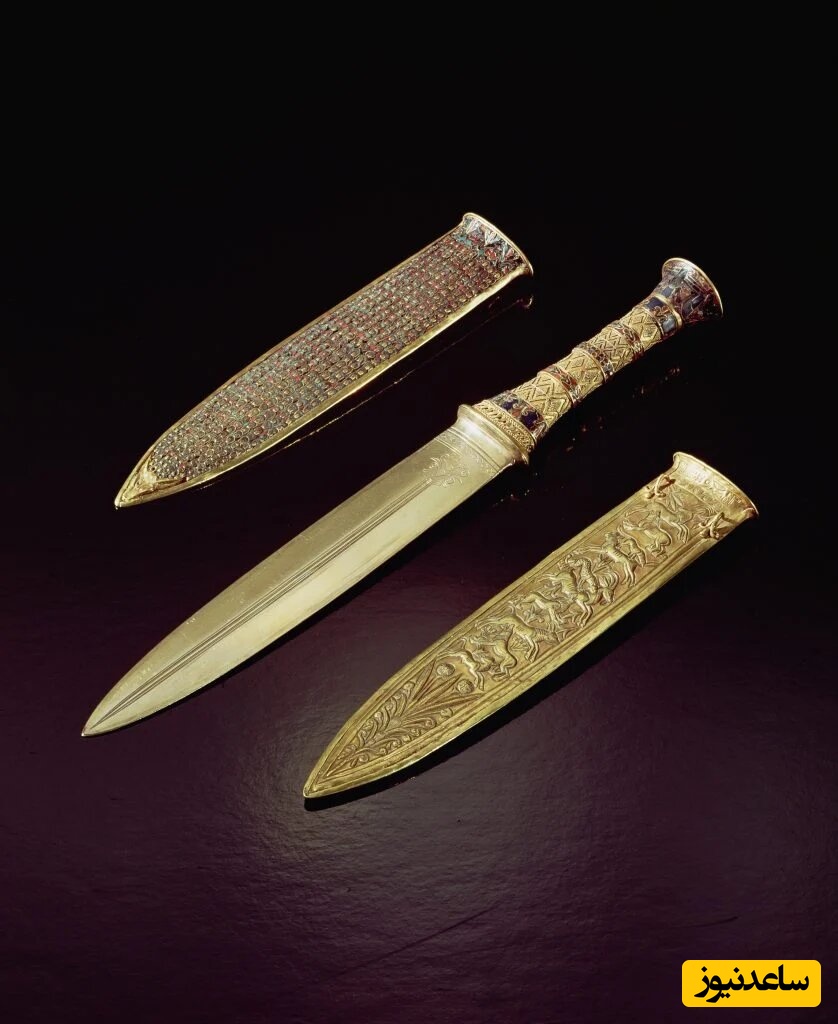 نگاهی شگفت‌انگیز به دو خنجر مرموز و فضایی توت‌عنخ‌آمون در موزه مصر / این خنجر ماهیت زمینی ندارد + فیلم