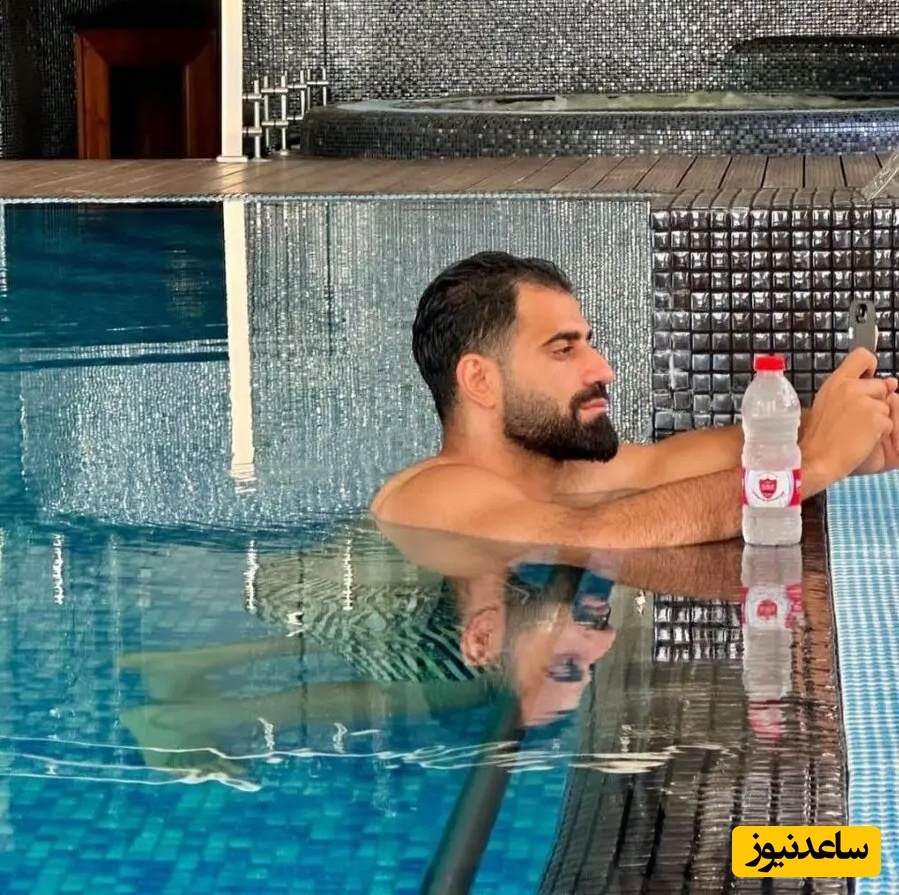 استخر و جکوزی لوکس و مدرن حسین کنعانی، مدافع ملی پوش با امکانات درجه یک/ دنج و حال خوب کن+عکس