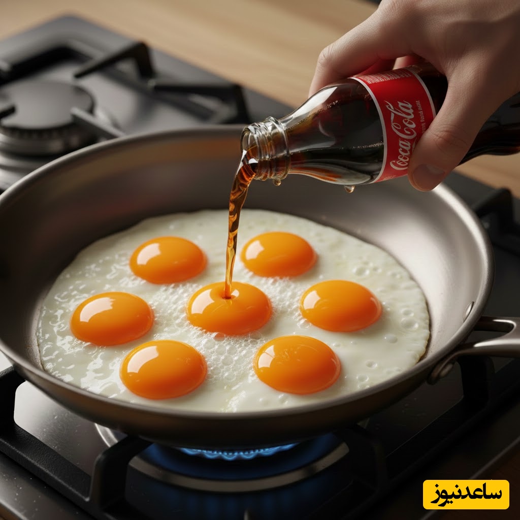 دیگه تخم‌مرغ رو ساده سرخ نکنین؛ معجزه نوشابه روی نیمرو که باورتون نمیشه!+فیلم