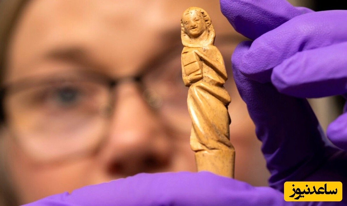 «سنجاق سر» ساخته شده از «شاخ گوزن» در قلعۀ 800 ساله پیدا شد