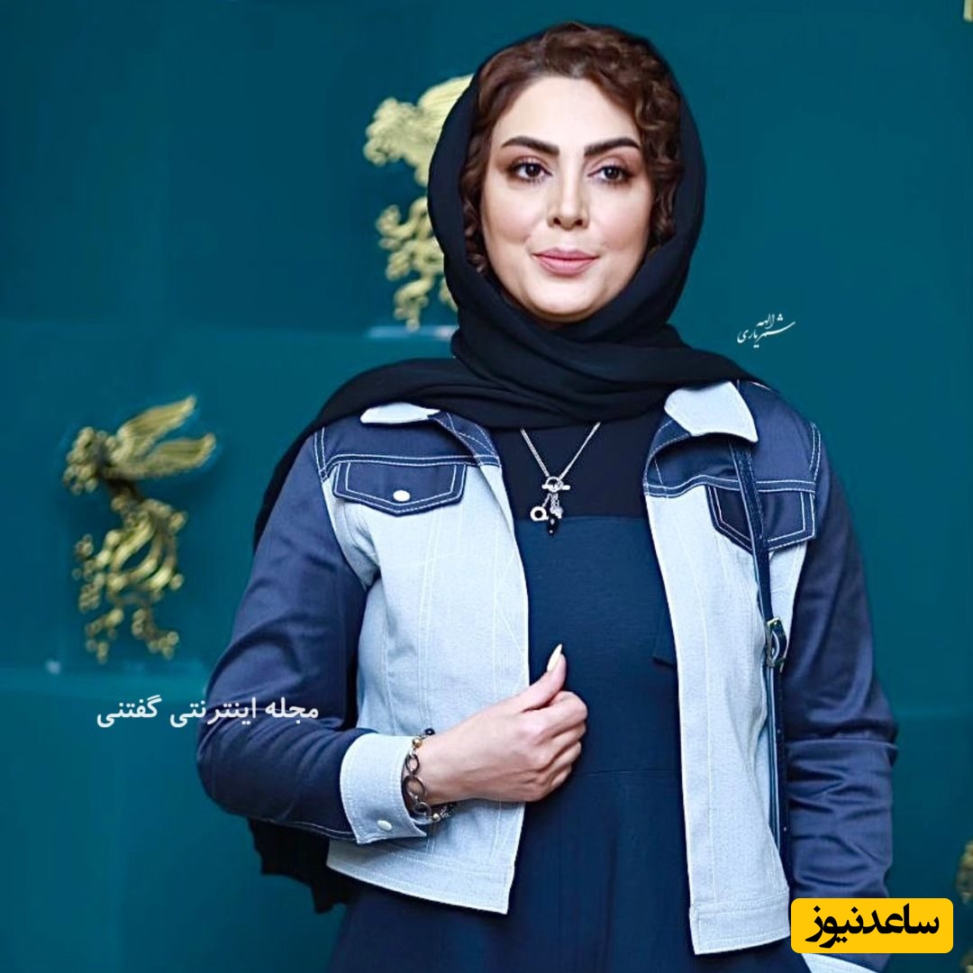 لحظات عاشقانه نیلوفر شهیدی با همسرش در طبیعت زیبا و هوای بارونی