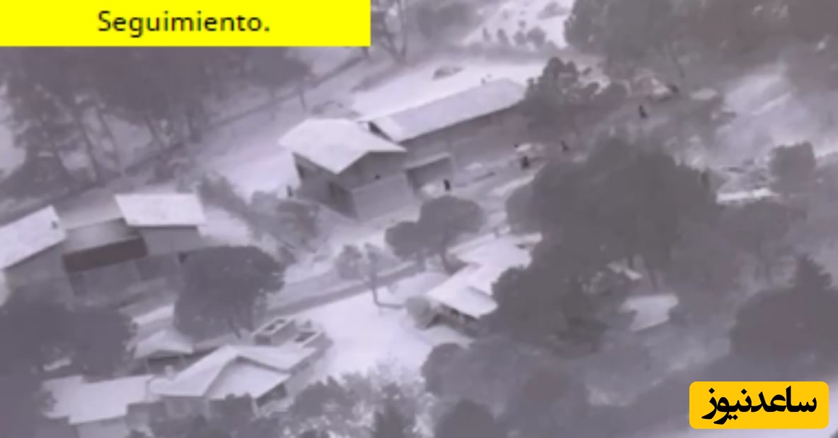 تصویری که نیروی هوایی مکزیک از لحظه مورد هدف قرار دادن محل حضور این قاچاقچی منتشر کرد