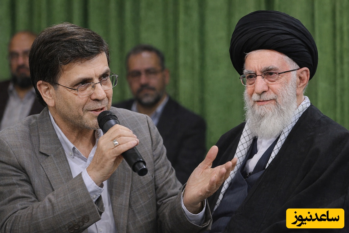 (ویدئو) شاعر معاصر در حضور رهبر معظم انقلاب: در مذهب ما باده حلال است!