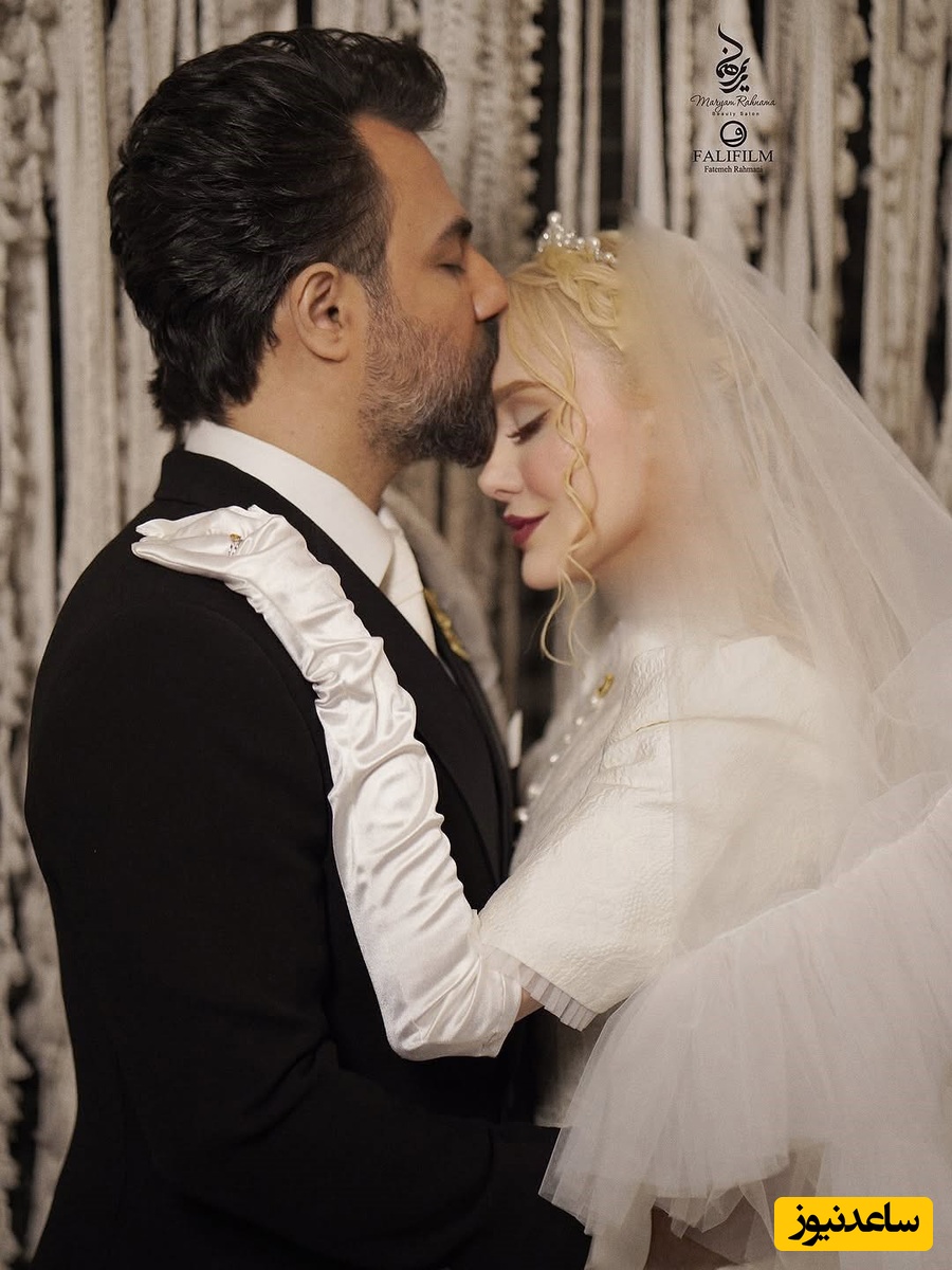 اینم از سومین ازدواج هنری: نگاهی به آلبوم تصاویر عروسی پرطمطراق و فوق لاکچری آرام جعفری و بابک انصاری به سبک اروپایی/از دسته گل شیک ارکیده تا ماشین عروس مدرن