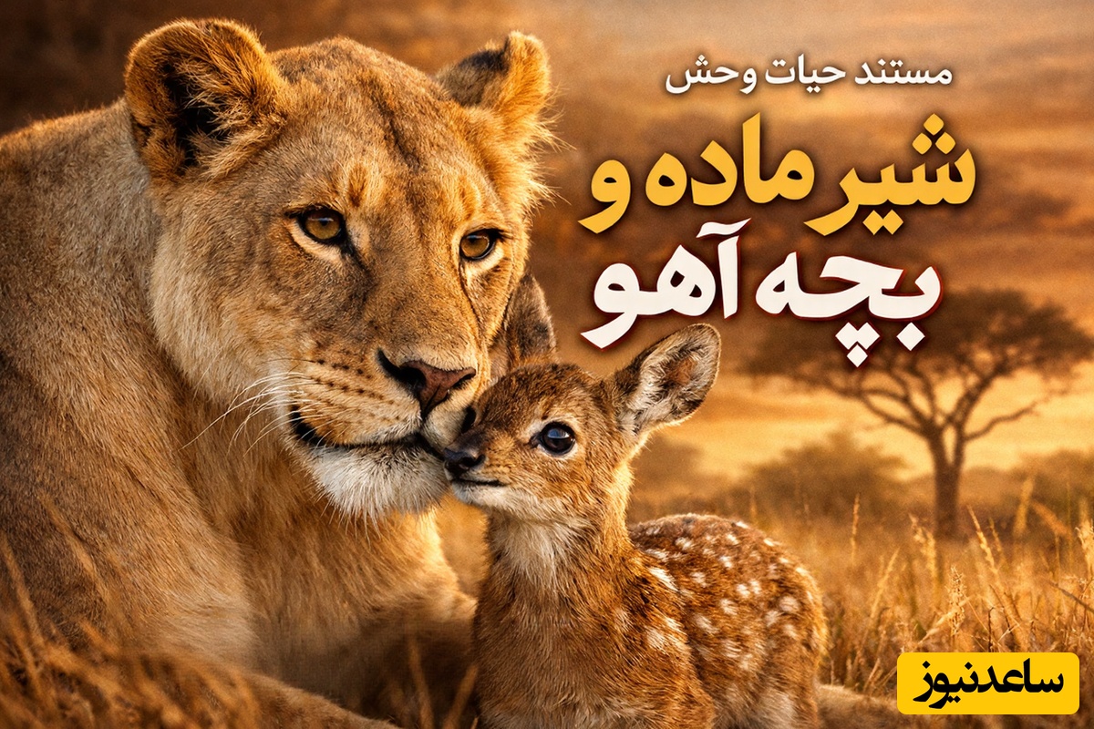 (ویدئو) مستند حیات وحش حیوانات/ ماجرای امروز: شیر ماده و بچه آهو