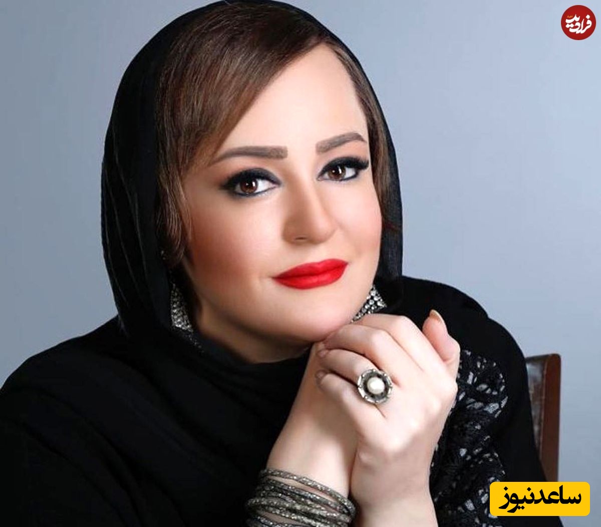 تصویر دیده نشده از نعیمه نظام دوست با میکاپ عروس در حال اسب سواری