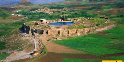 قدم به قدم با کارگران برای ساخت تخت سلیمان/ پایتخت معنوی شاهان ساسانی! +ویدیو