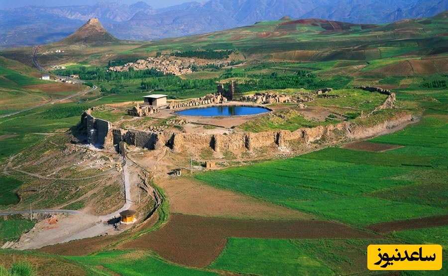 قدم به قدم با کارگران برای ساخت تخت سلیمان/ پایتخت معنوی شاهان ساسانی! +ویدیو