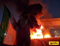 لحظه اصابت موفق به پایگاه آمریکایی‌ها در اربیل عراق/ چه شبی بشه برای سگ های آمریکایی