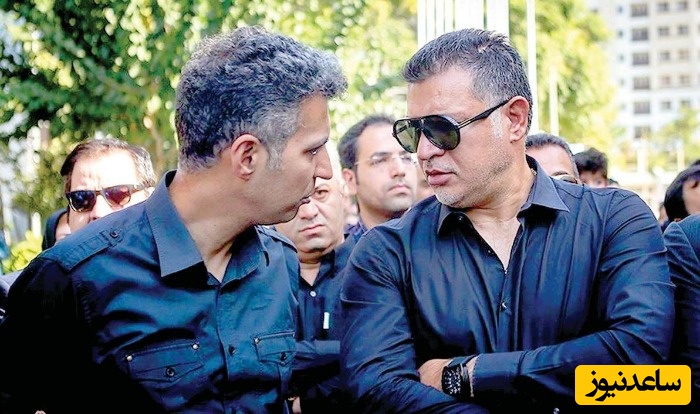 ادای احترام جالب علی دایی و نگاه های معنادار عادل فردوسی پور بعد از روبرو شدن با قالیباف در یک مراسم تشییع+عکس