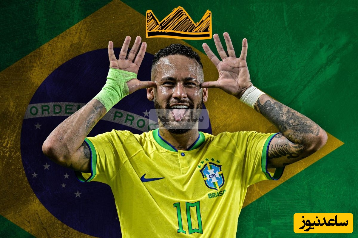 نیمار در جشن کریسمس تغییرچهره داد/ ابرستاره فوتبال لباس صورتی پفکی پوشید تا شناسایی نشود+عکس