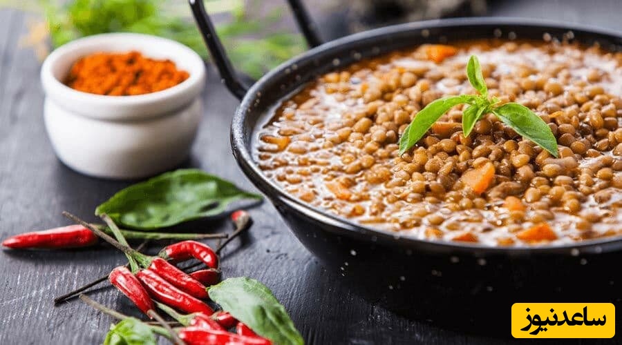 طرز تهیه عدسی صبحانه خوشمزه و مجلسی به روش رستورانی + فیلم