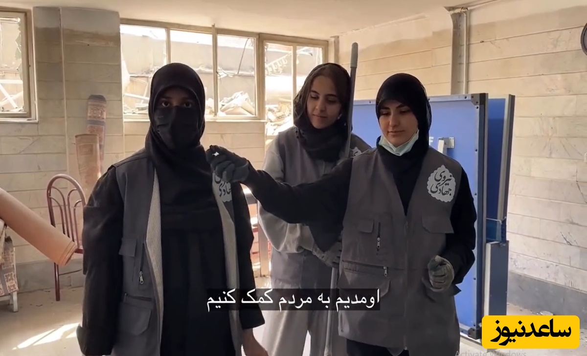 ببینید | کمک دختران باغیرت ایرانی به منازل آسیب دیده در جنگ؛ ما وطن فروش نیستیم