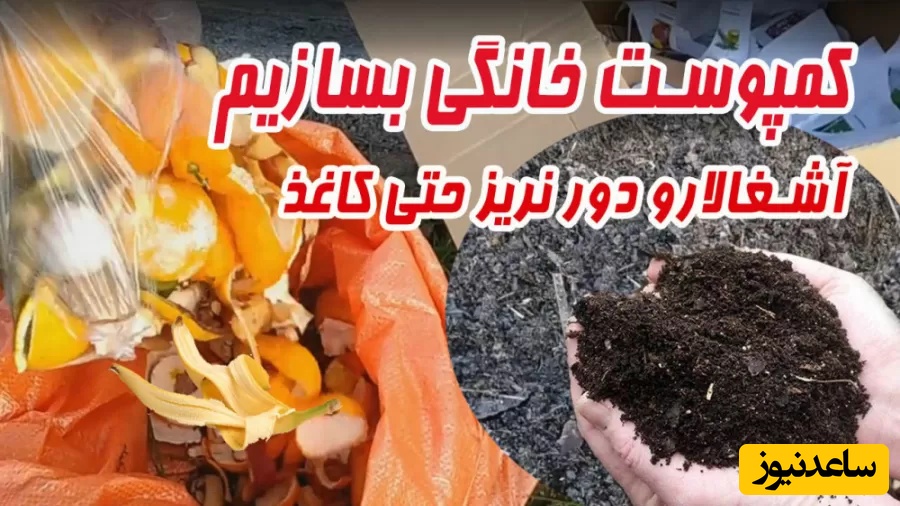 تولید کمپوست و کود خانگی برای گل و گیاهان/ روشی راحت برای داشتن گیاهان سرسبز و سرزنده+ ویدیو