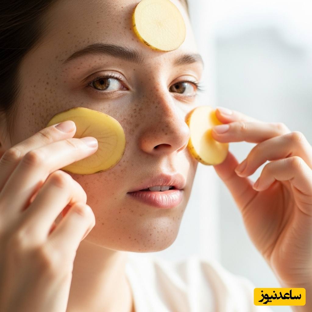 درمان سریع و طبیعی لکه‌های صورت با سیب‌زمینی | روشی علمی و خانگی برای پوست صاف