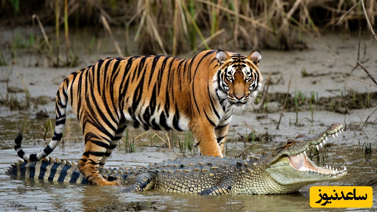(ویدئو) اُسکار بهترین نبرد حیات وحش هم میرسه به این ببر که با وجود شرایط خاصش حریفشو ادب کرد!