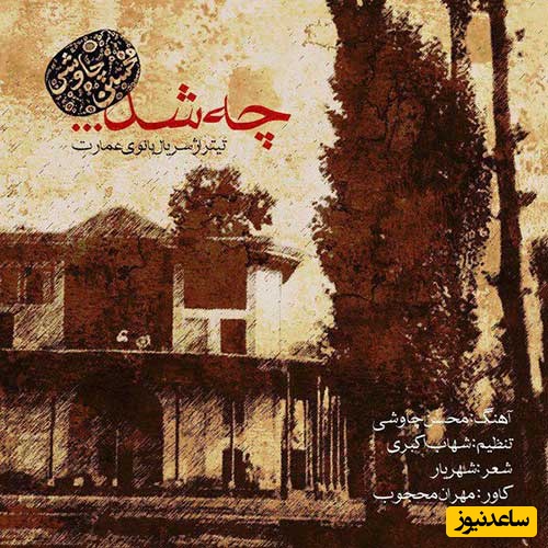 دانلود آهنگ محسن چاوشی به نام «چه شد» برای تیتراژ سریال بانوی عمارت+متن/بیا که چشم تو تا شرمو ناز دارد کس نپرسد از تو که این ماجرا چرا کردی