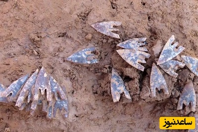 «تیرهای سنگی» بعد از حدود 4 هزار سال از مقبرۀ رئیس قبیله بیرون آمدند