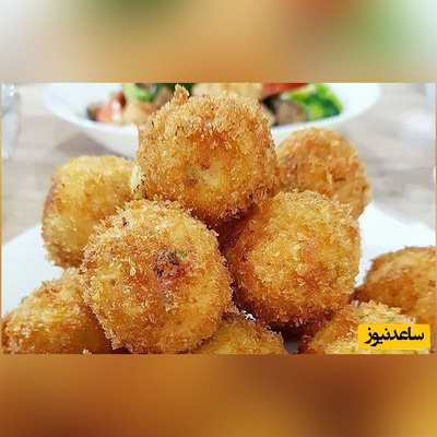 روش تهیه توپک سیب زمینی و پنیر خوشمزه که تا حالا رقیبش رو ندیدی+ ویدئو