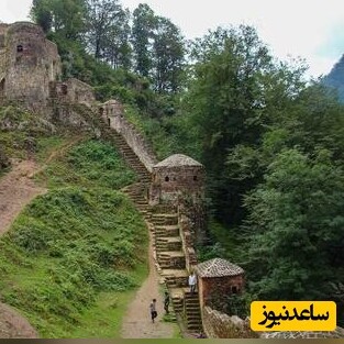 نمایی زیبا از قلعه هزار پله / این قلعه همان دیوار چین در ایران هست +فیلم