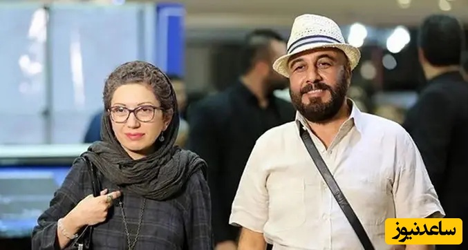 رضا عطاران و همسرش 