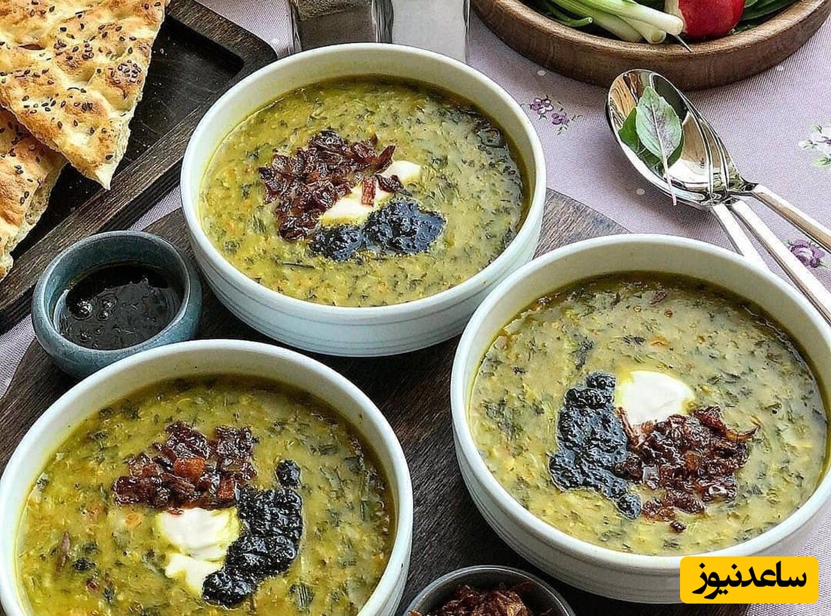 غذاهای محلی / طرز تهیه آش ماست خوشمزه به سبک تبریزی ها + ویدئو